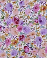 Rib Jersey Digital Peony Flowers 5959